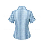 Pop Roundy Unbalance Check Shirt