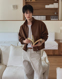Kanji High-Neck Crop Cardigan