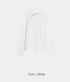 Kuntel Waffle Shoulder Zip-Up T-Shirt