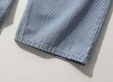 Nine Stripe Wide Denim Pants