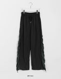 Muri Mesh Nylon Wrinkle Banding Pants