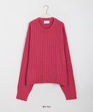 [unisex] Yushi Color Cable Over Knit