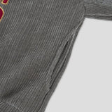 [Mink Fur] Lottery Velvet Corduroy Crop Hoodie