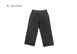 [MADE/Non-Fade] Front two-button stitch wide raw denim pants