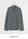 [unisex] Shirumi Check Long Sleeve Shirt