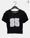 Nosen Lace Puff Short Sleeve T-Shirt