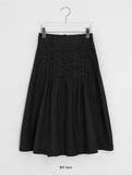 Dekin Shirring Banding Midi Skirt