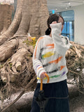 S/S crayon bookle knit