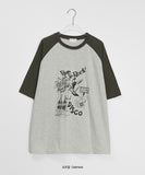 [unisex] Yuhamu Printing Over Short Sleeve T-shirt
