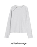 Renid Waffle Zipper Long Sleeve Tee