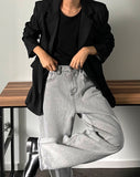 Shadow Gray Wide Denim