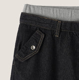 Onu Sagging Banding Layered Denim Pants