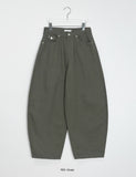 Kiruhi Stripe Rivet Balloon Wide Pants