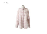 Coin Check Over Collar Shirt