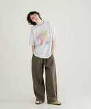 Turn Dyeing Like Linen Banding Pants