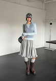 DEAR FRILL MIDI SKIRT