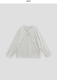 Front button henley neck basic T-shirt