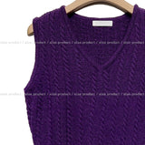 Musket Cable V-neck Knit Vest