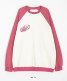[BAONHAUS] Tenme raglan color matching brushed sweatshirt
