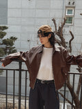 Roine Collar Leather Jacket