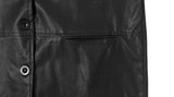 Homin Over Leather Collar Jacket