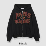 Paris Semi-Crop Hooded Zip-Up