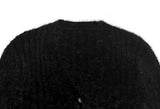 Reaper angora crop knit cardigan