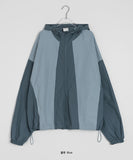 [unisex] Netijyu String Color Over Hood Wind Jacket