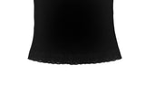 Chican Lace Frill Ribbed Slim Sleeveless