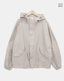 Rogen Hooded String Two-Way Field Jacket