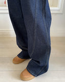 Dian Pocket Washed Denim Pants
