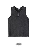 Toil Vintage Henley Neck Ribbed Sleeveless