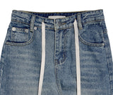 Redo Strap Blue Wide Pants