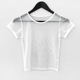 Purvil mesh see-through short-sleeved T-shirt
