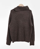 Tuan High Neck Turtleneck Two-Way Ribbed Knit