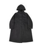 Hoodie long duffle coat