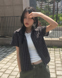 [MADE] Canon Vintage Stripe Short Sleeve Shirt