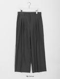 [BAONHAUS] Pinch Pintuck Wide Slacks