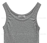 [U-BASIC] Boldy Brushed Crop Sleeveless