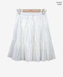 Hide Chiffon Tiered Midi Skirt