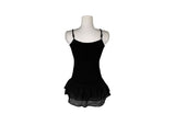 Liem Tiered Chiffon Layered Ribbed Sleeveless