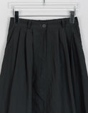Menbi Pin Tuck Banding Nylon Carpender Long Skirt