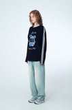 Ribbon Cherry Track Raglan Long Sleeve