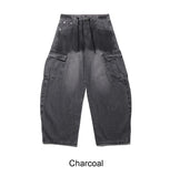 Dianne Curved Cargo Denim Pants