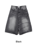 Kaid Unbalance Bermuda Denim Pants