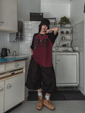 Bulky Pintuck Cargo Bermuda Pants