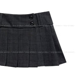 Kido Check Pleated Mini Skirt