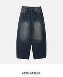 McCoy pintuck denim wide pants