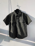 Washing Khaki Crop Shirt