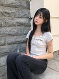 Mucon Eyelet Short Sleeve T-shirt